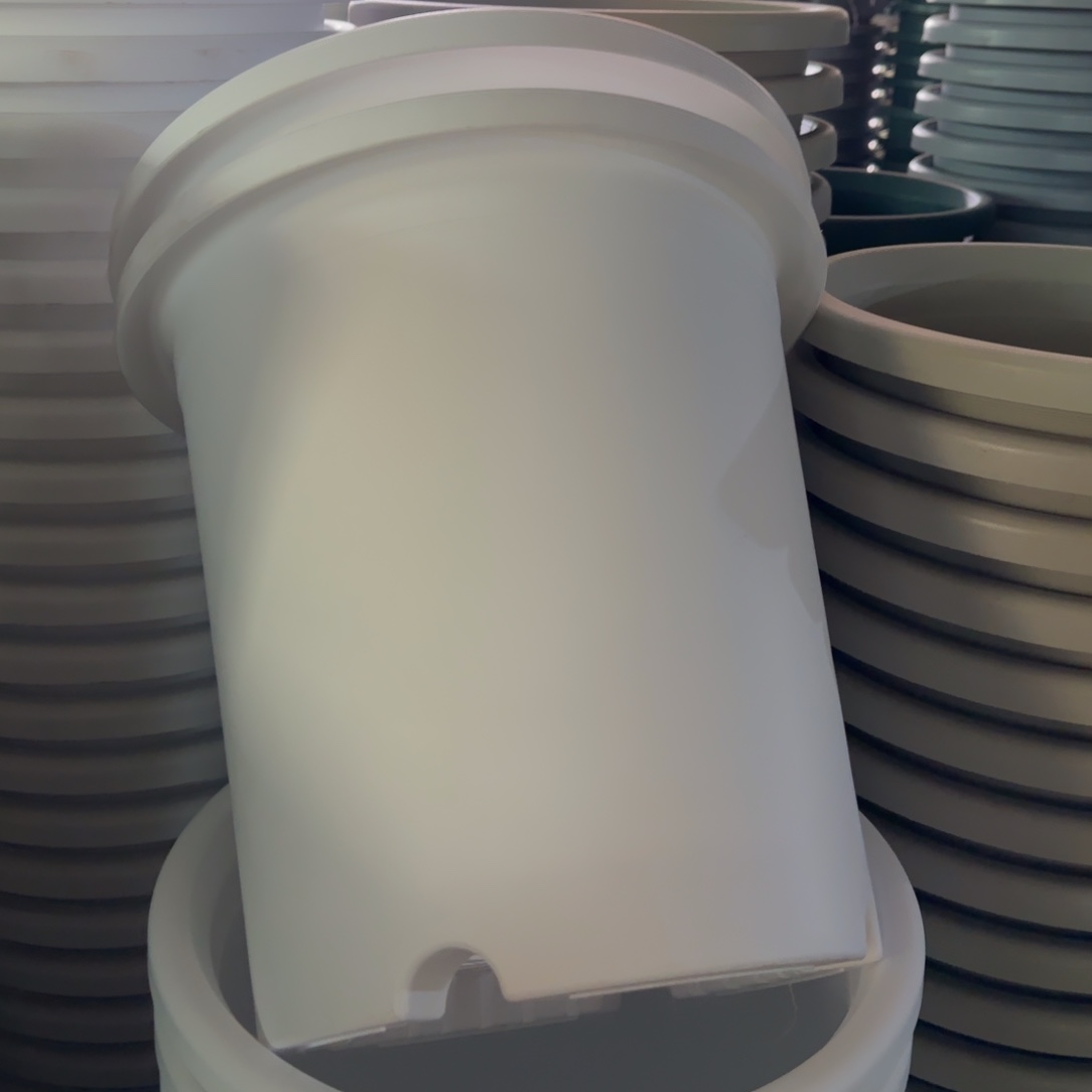 树脂四季盆7#无拖纯白瑕疵6