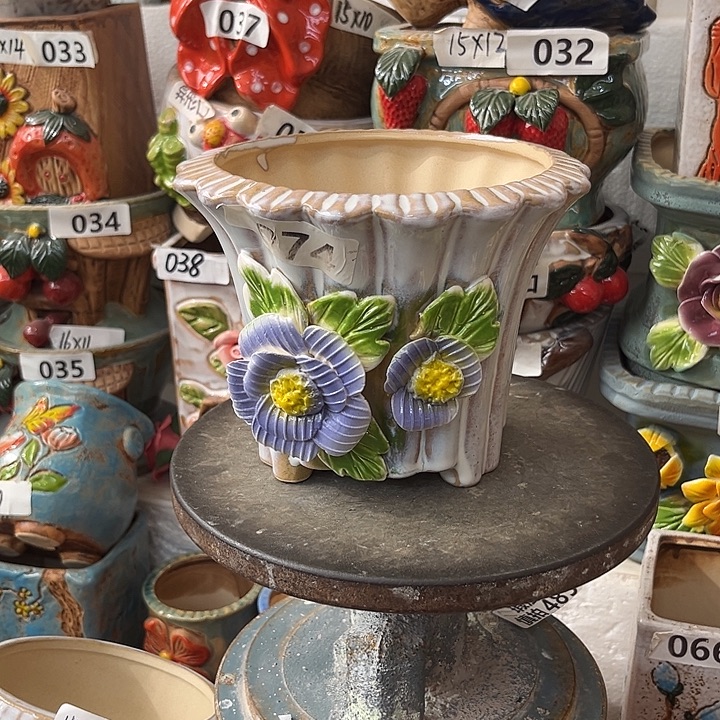 粗陶材质多肉花盆