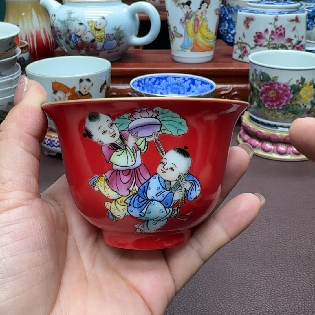 瓷片景德镇仿古手工制作精品展示