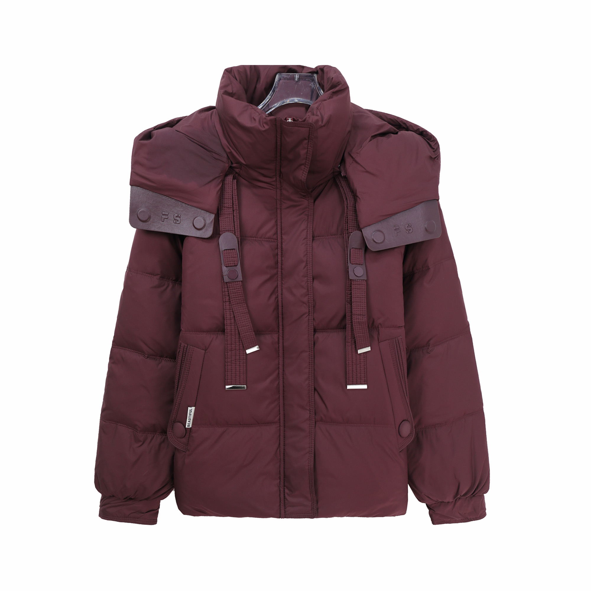 时尚短款加厚外套连帽保暖羽绒服U243