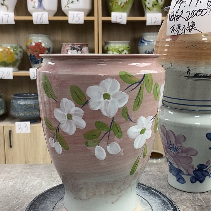 缸13zp景德镇陶瓷花盆