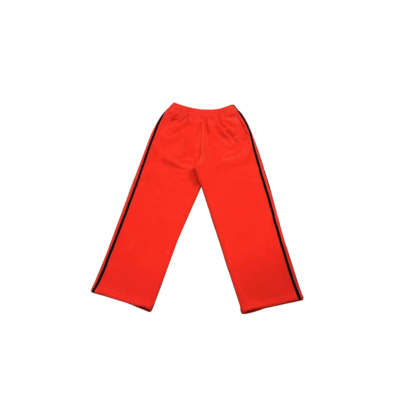 //复古运动风可收口两道杠休闲裤 LO078