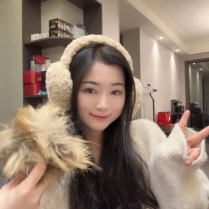 锦纶两个耳罩 超piu亮卜卜