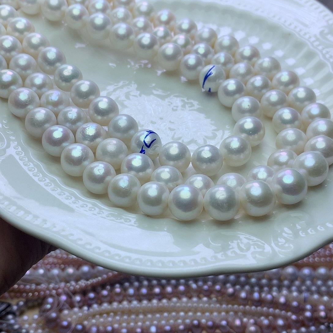 未镶嵌淡水珍珠9-10景****物n13是2个项链不好的换了