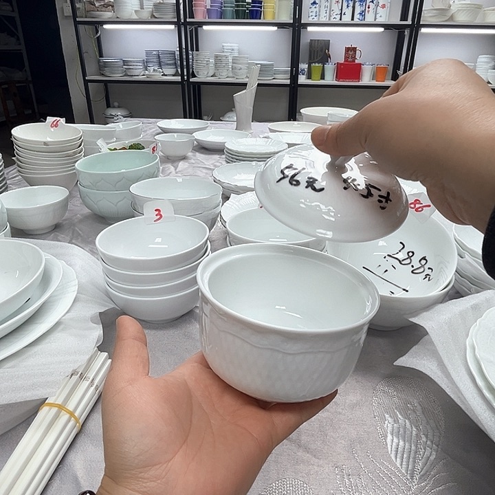 碗118号，高白玉泥，陶瓷碗盘，破损包赔