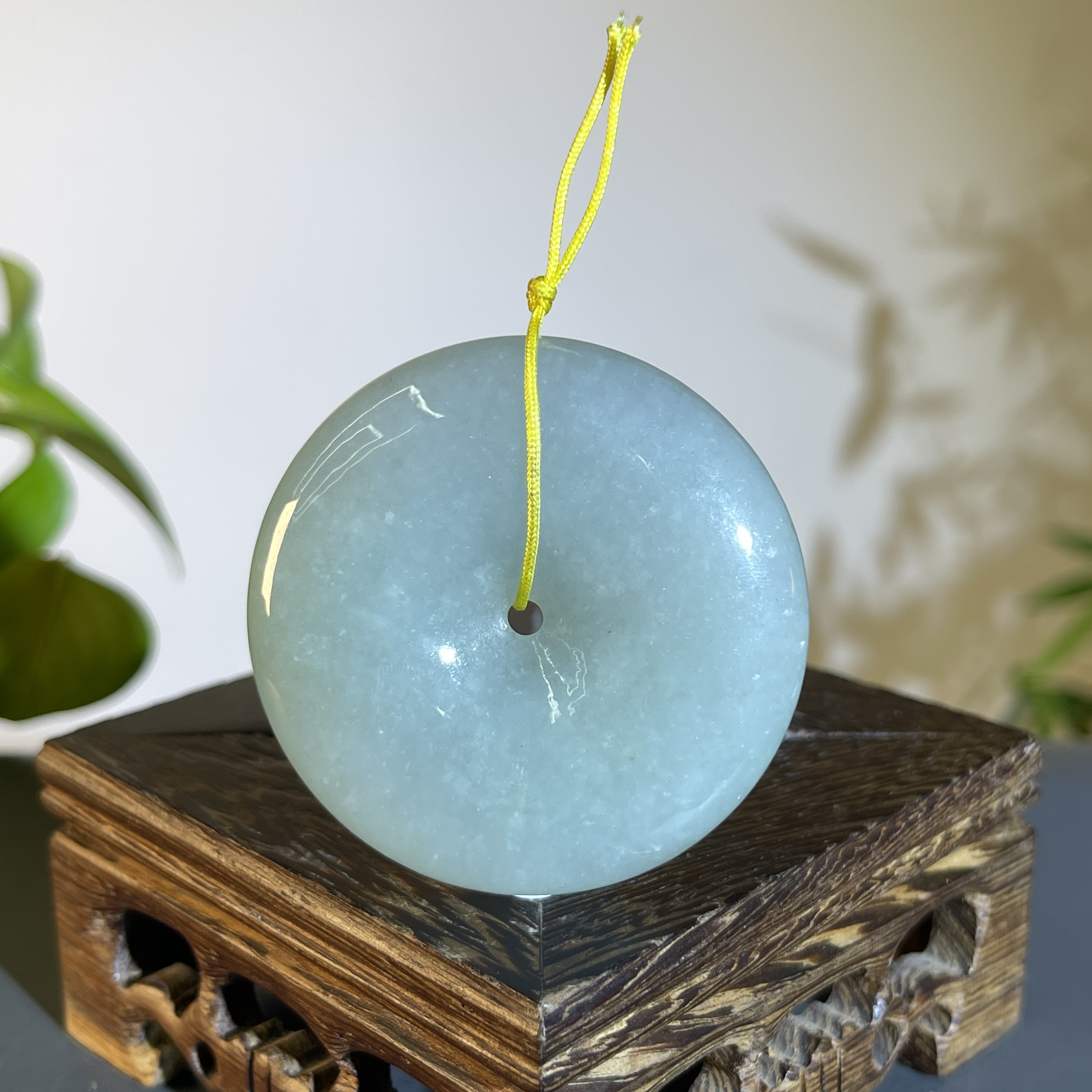 JCB23-257 天然缅甸A货翡翠 平安扣