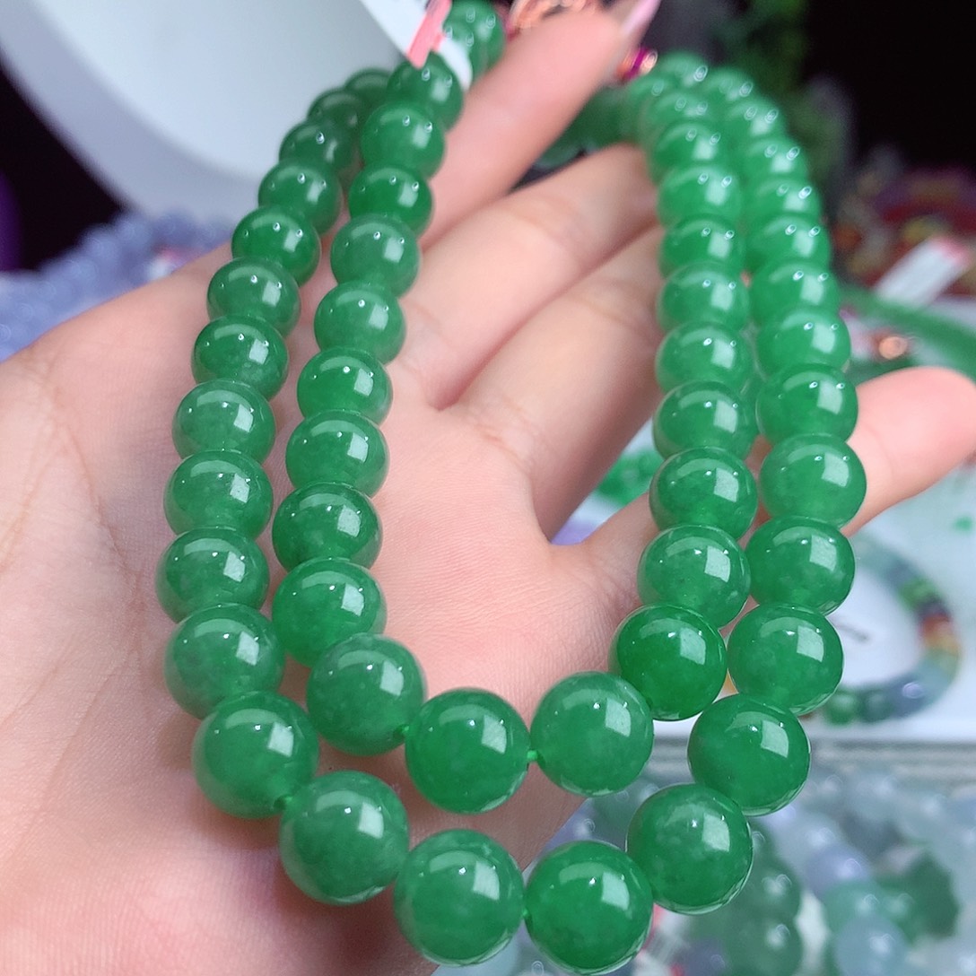 翡翠手链未镶嵌卡9.5