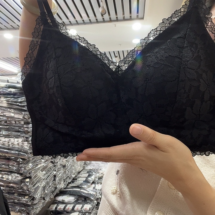 全蕾丝黑色美背90-135斤