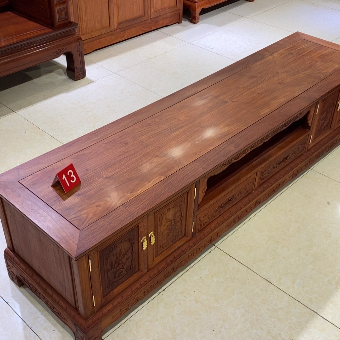 花梨木类书柜南**光缅甸花梨木2米电视柜