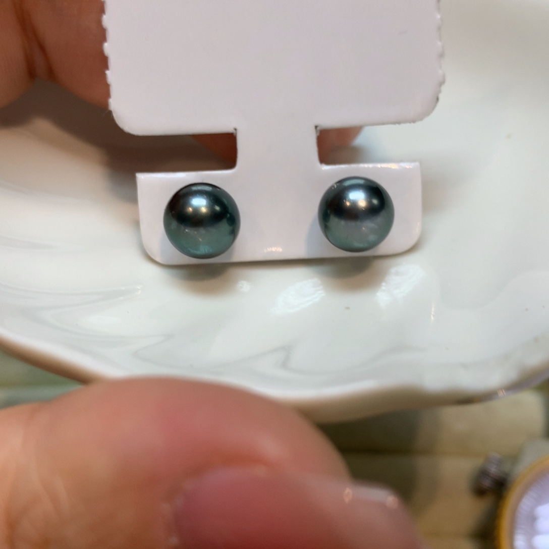 海水珍珠耳饰18K金镶嵌