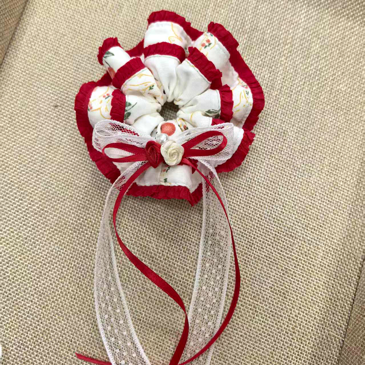 直播扣号专用，厂家直发，日韩甜美风女士发圈发绳头饰。