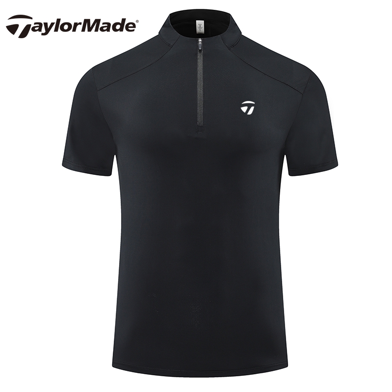 Taylormade泰勒梅男士户外运动速干透气夏季百搭纯色薄款短袖T恤