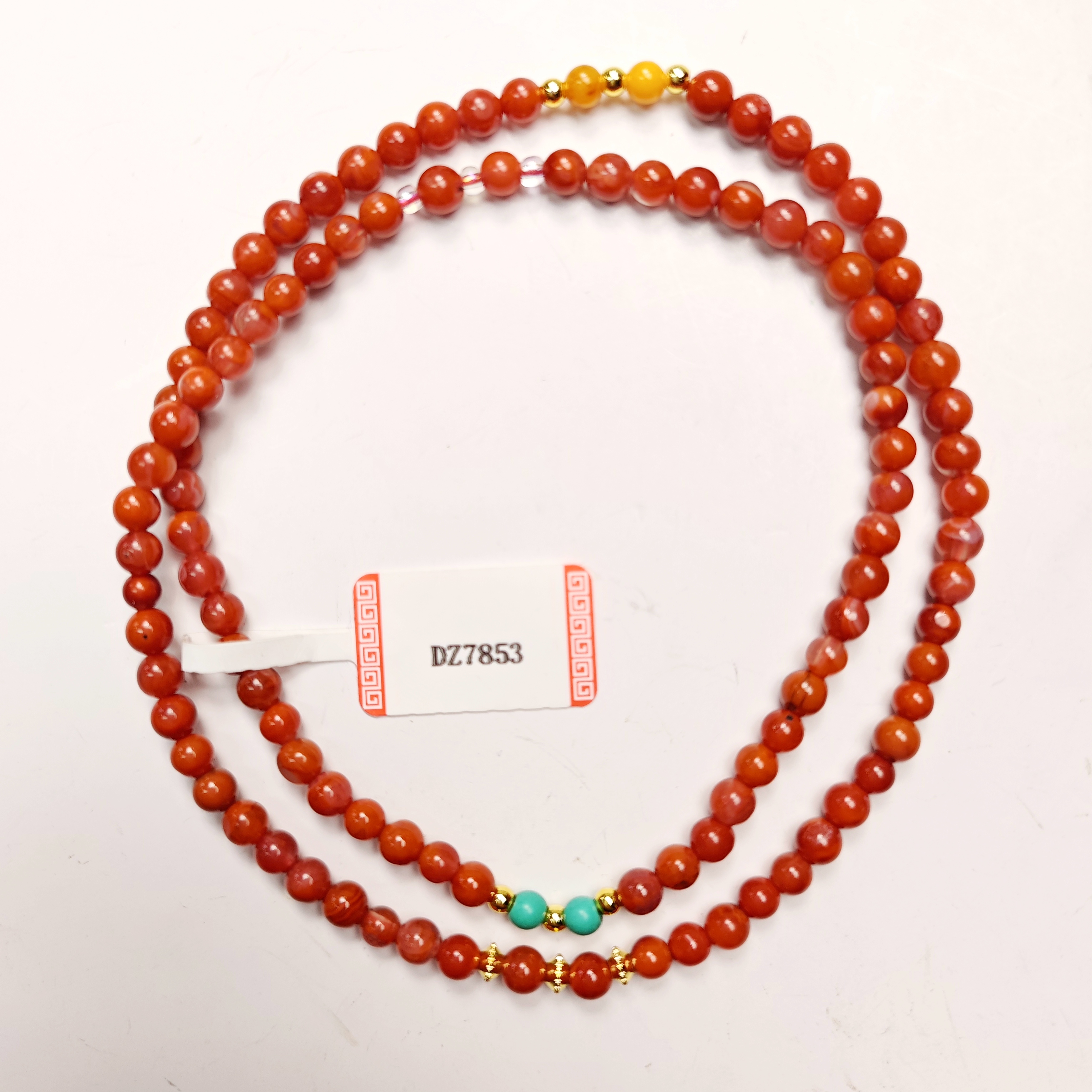 民国 【玛瑙】清代 南红圆珠玛瑙 多圈手串【女士福利】BJ-KC7853