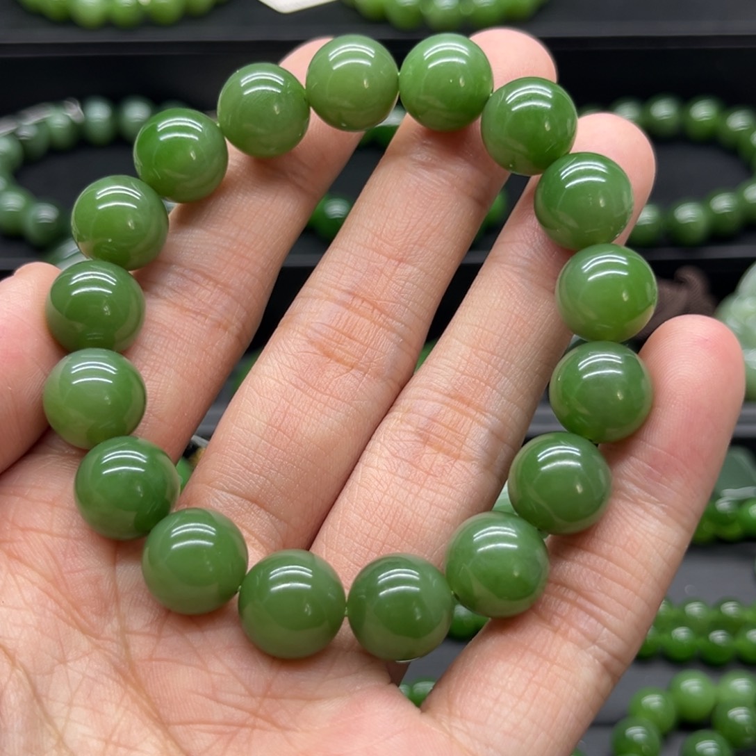 和田玉（碧玉）手链未镶嵌