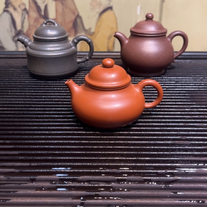 紫砂茶壶容天小红泥