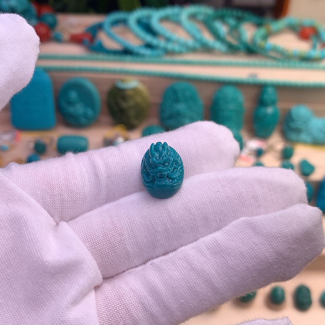 绿松石珠宝半成品未镶嵌