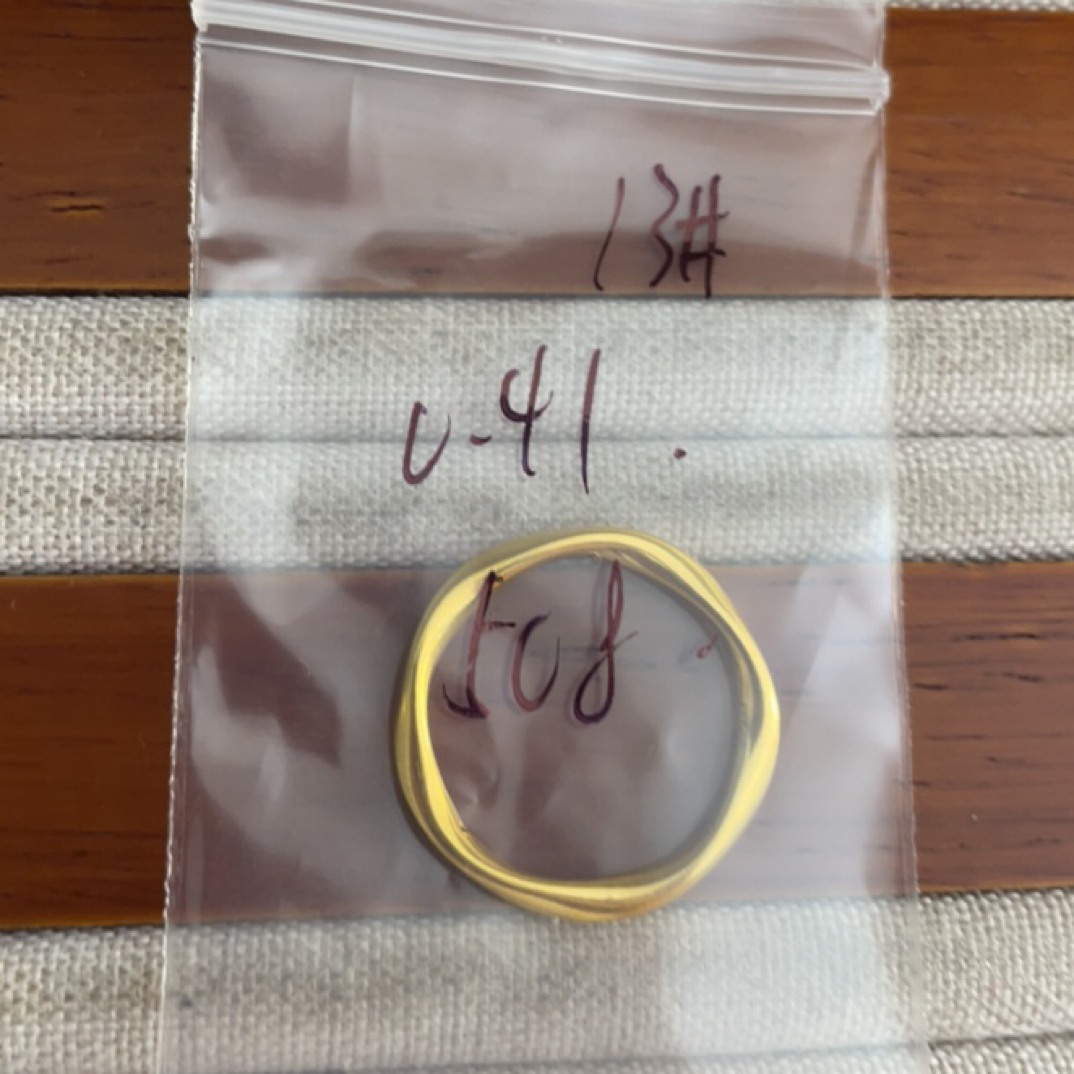 克重0.41 13号 莫比戒指 足金999