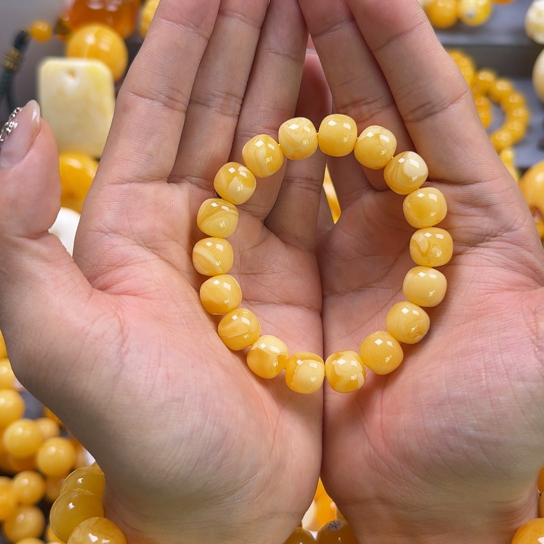 蜜蜡珠宝奇石未镶嵌同料老型12mm