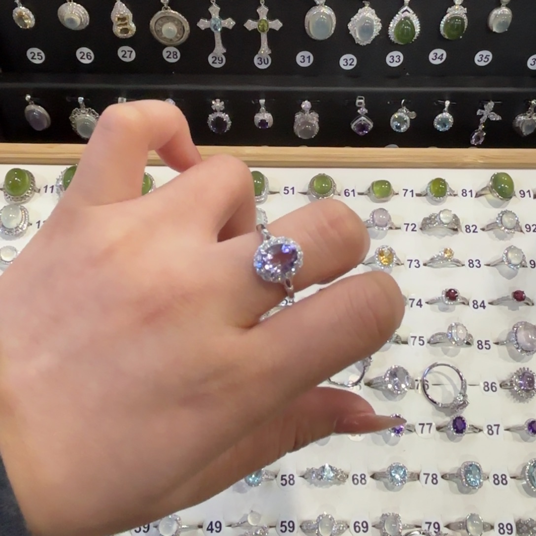 赵***楠水晶戒指银S925镶嵌