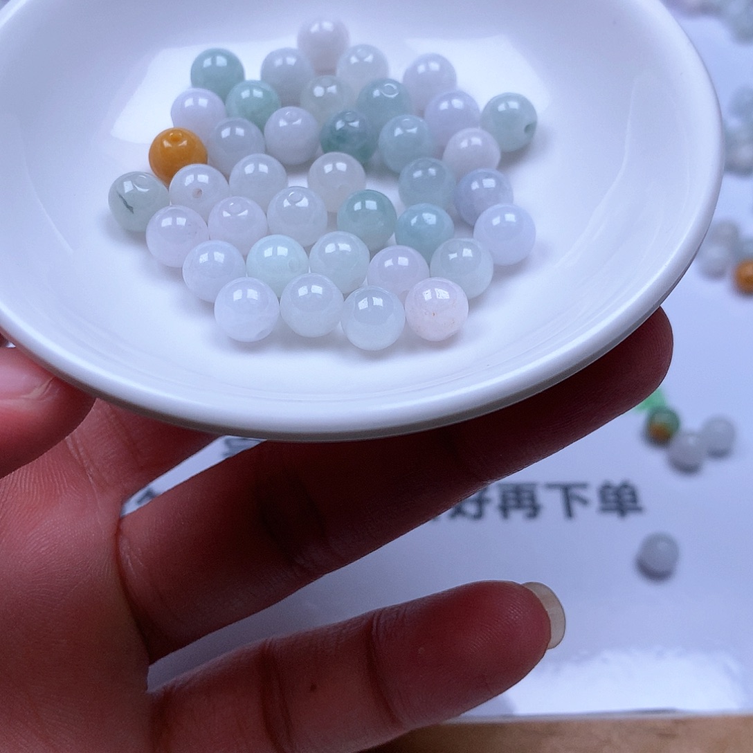 翡翠散珠翡翠翡翠卡7。110颗50元