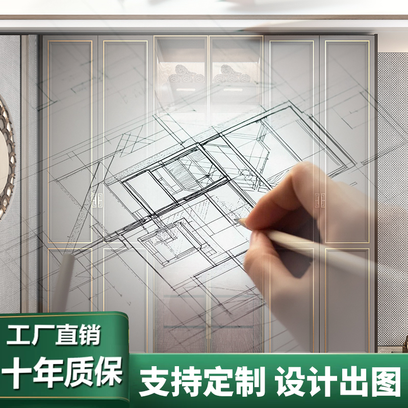 轻奢欧式实木衣柜现代简约家用卧室整体玻璃门大衣橱衣帽间高端