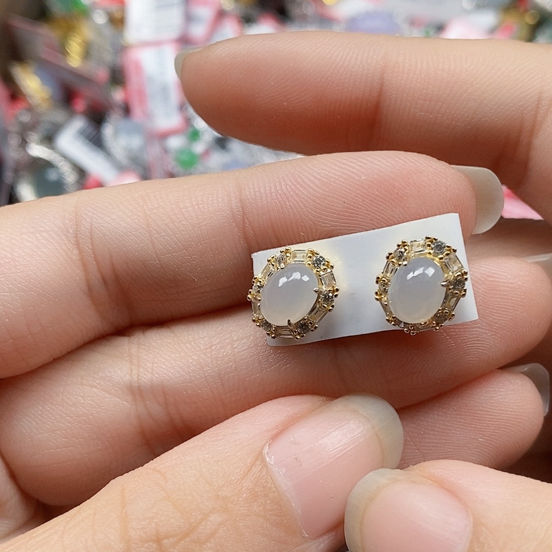 翡翠银S925镶嵌戒指