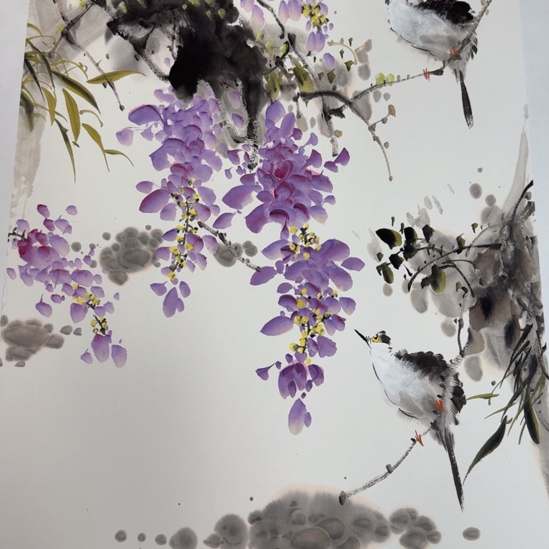 国画国画作品山水花鸟纯手绘