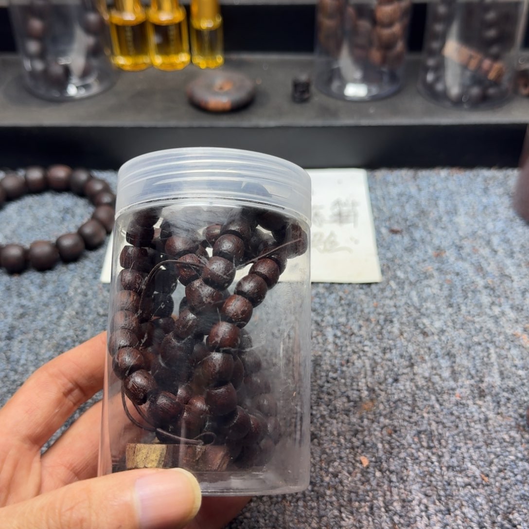 藤类红油8×9降真香直切鼓珠多圈