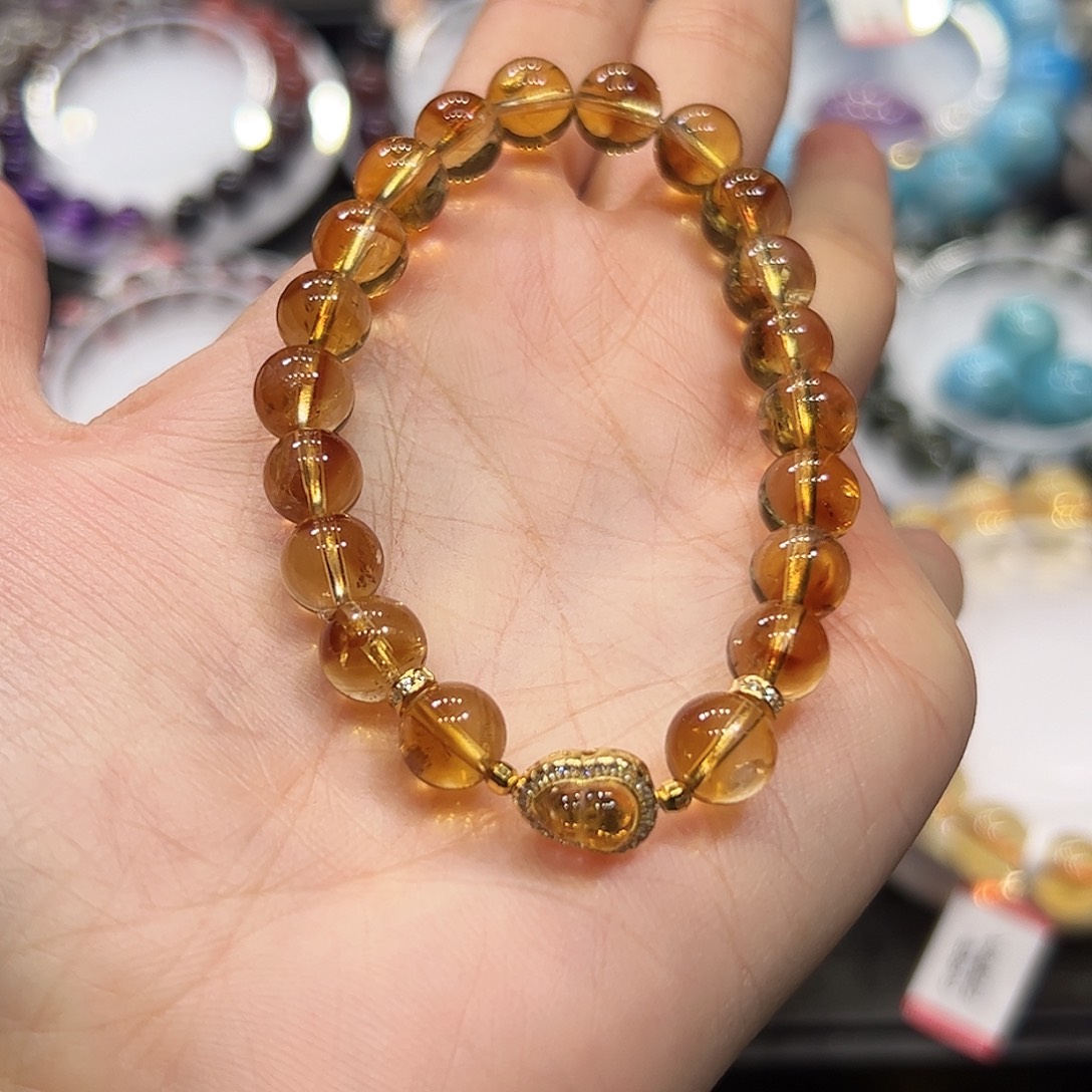 水晶手链未镶嵌Sg19黄塔晶设计款