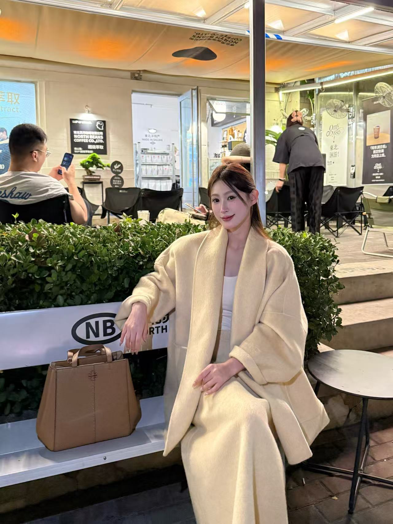 冰冰专属双面羊毛大衣25新款时尚百搭双面毛呢外套单件大衣