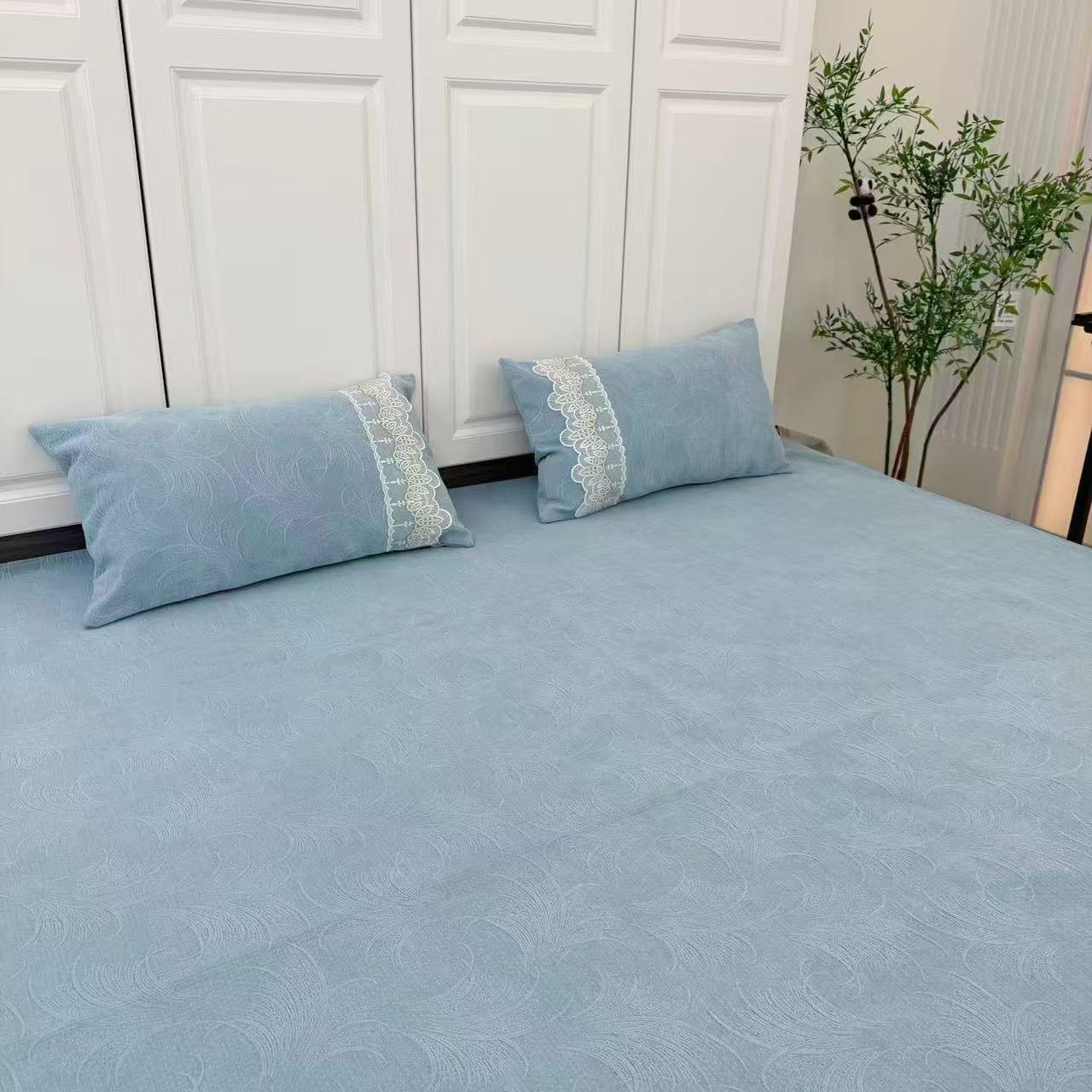 【峻杨品牌】（幽幽凤竹床用床盖）雪尼尔亲肤舒适耐磨耐脏可定做尺寸