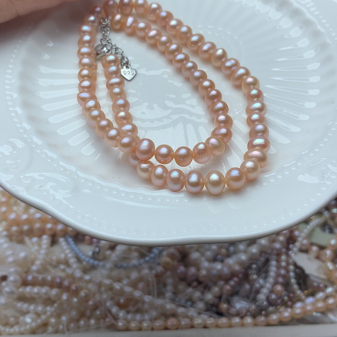 未镶嵌淡水珍珠7-6t20项链