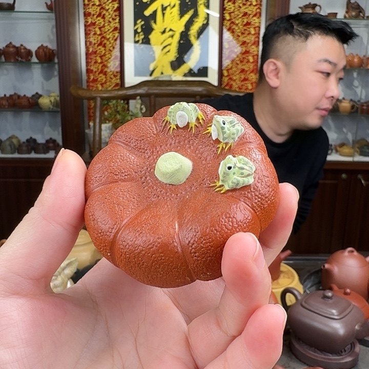 紫砂茶壶南瓜青蛙