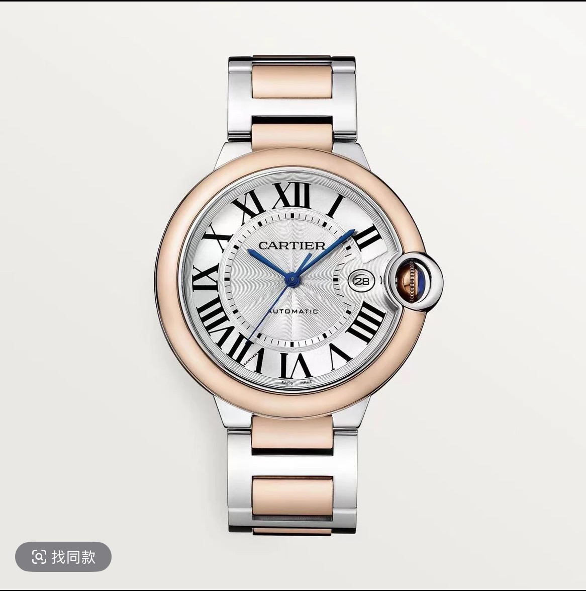 99新 Cartier/卡地亚 男士/余/自动机械/蓝气球/42表盘/W2BB0004