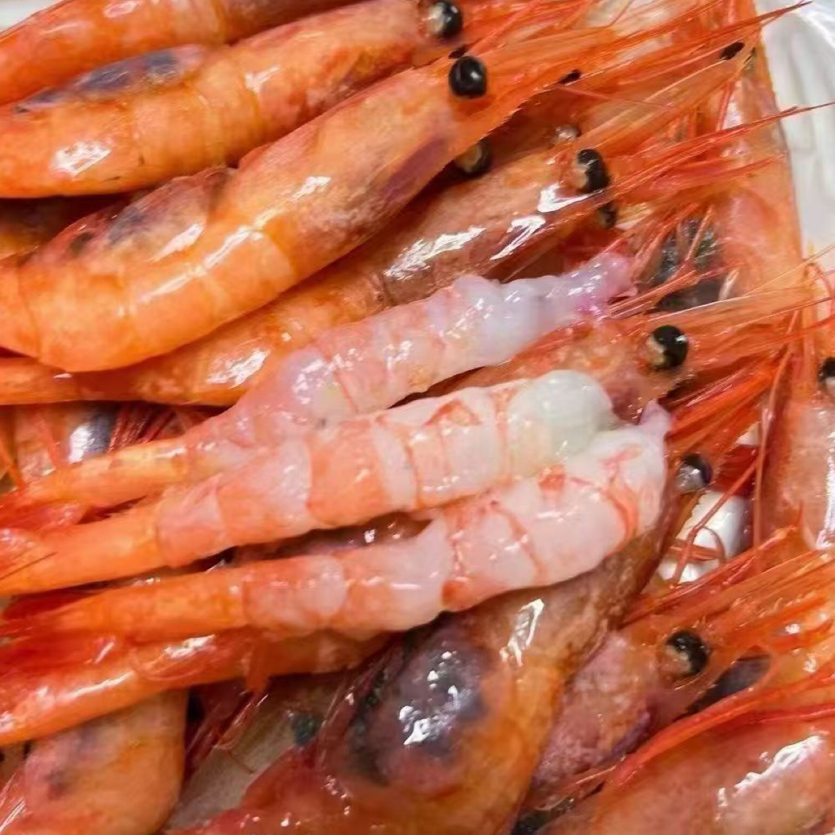 刺身甜虾，90-120规格，一盒二斤，顺丰包邮