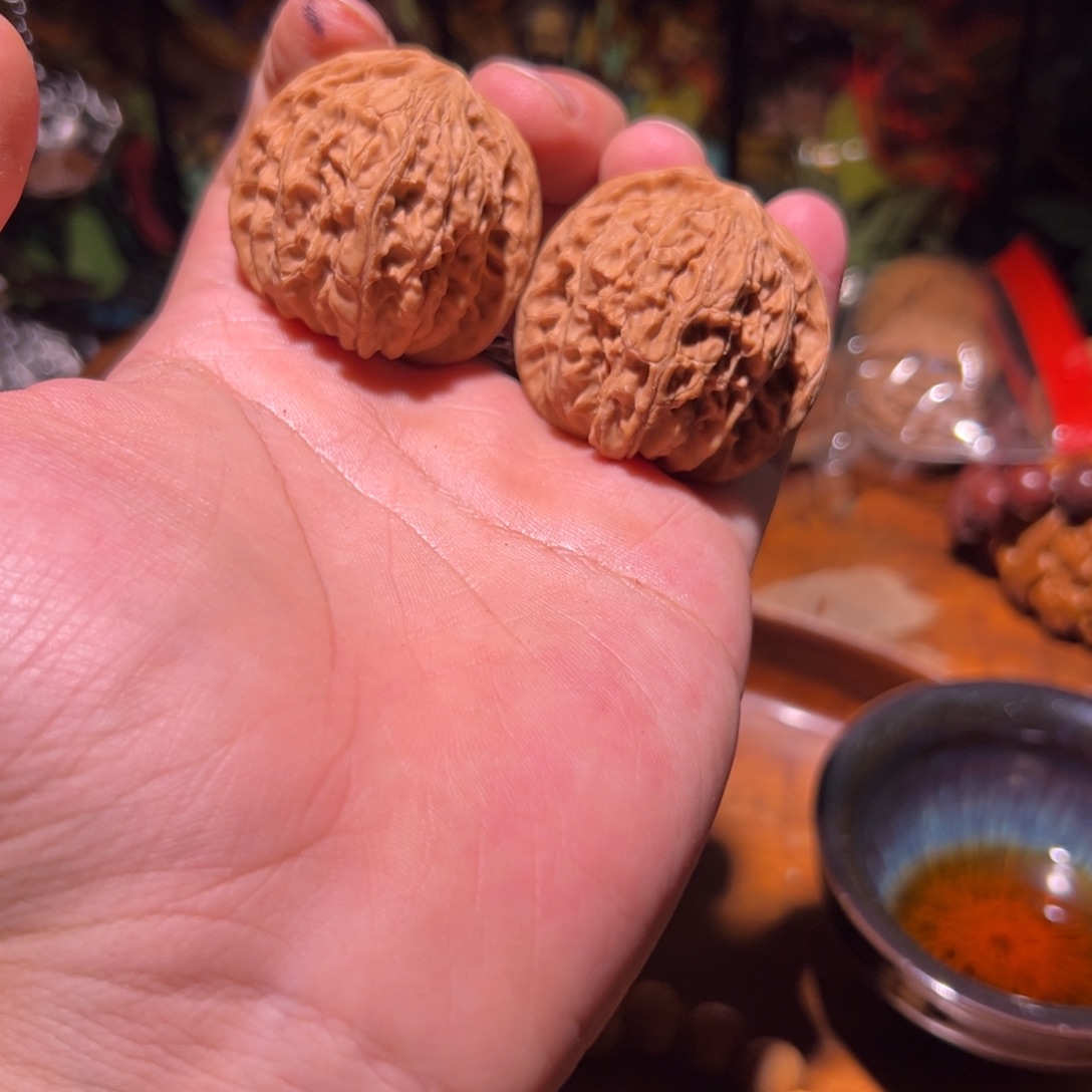 吊坠文玩核桃41红皮山地磨盘