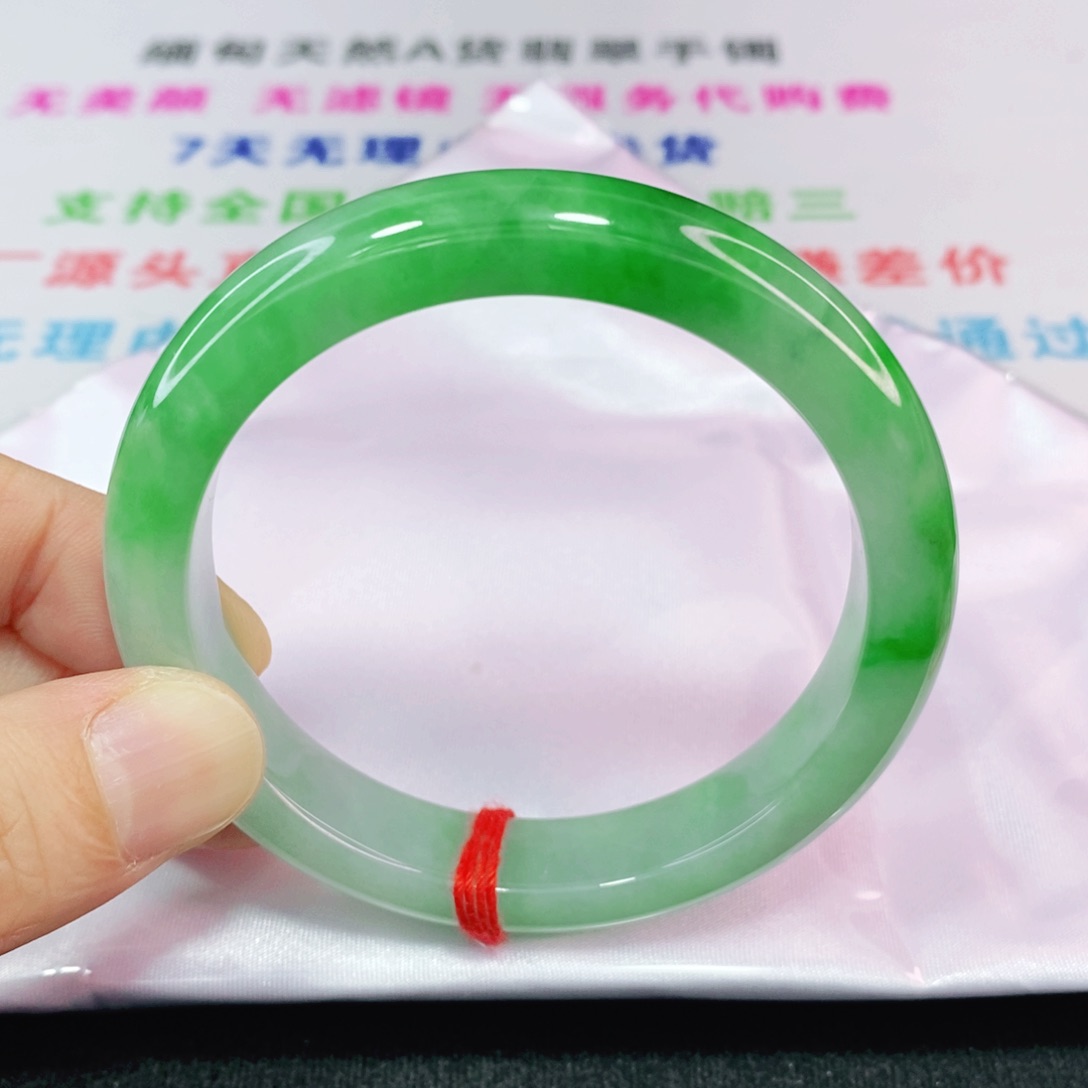 未镶嵌手镯翡翠56.8圈口正圈-新货