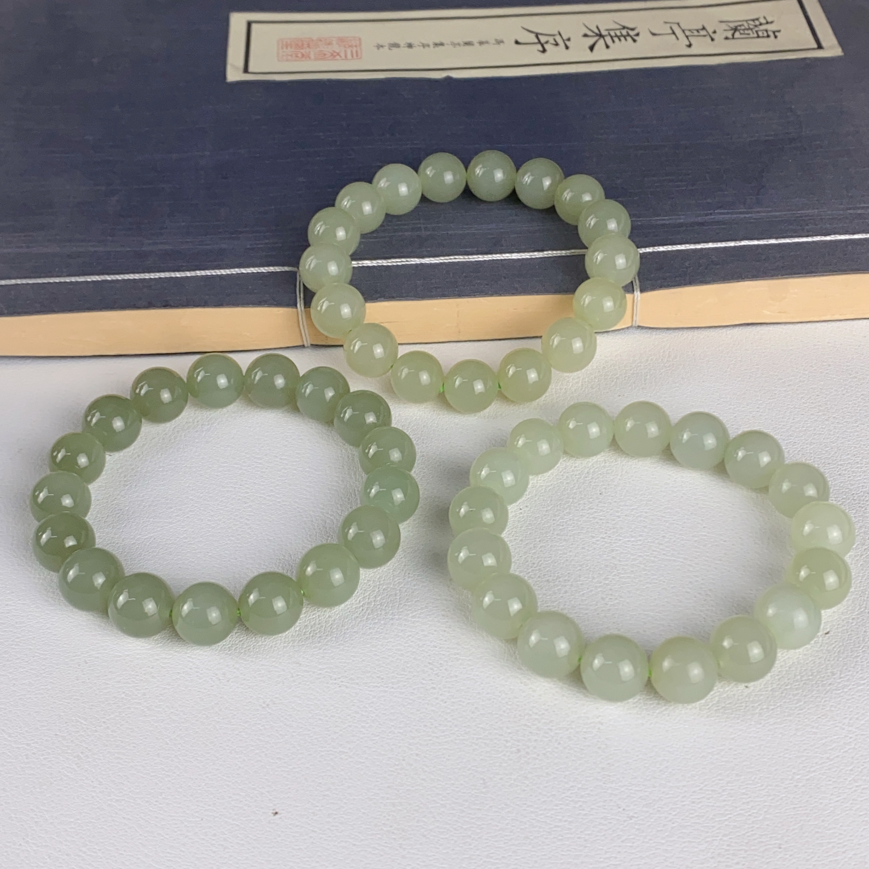 1888/（ZY888-1169） 和田玉时尚气质单圈11+手串/多样性发/一件