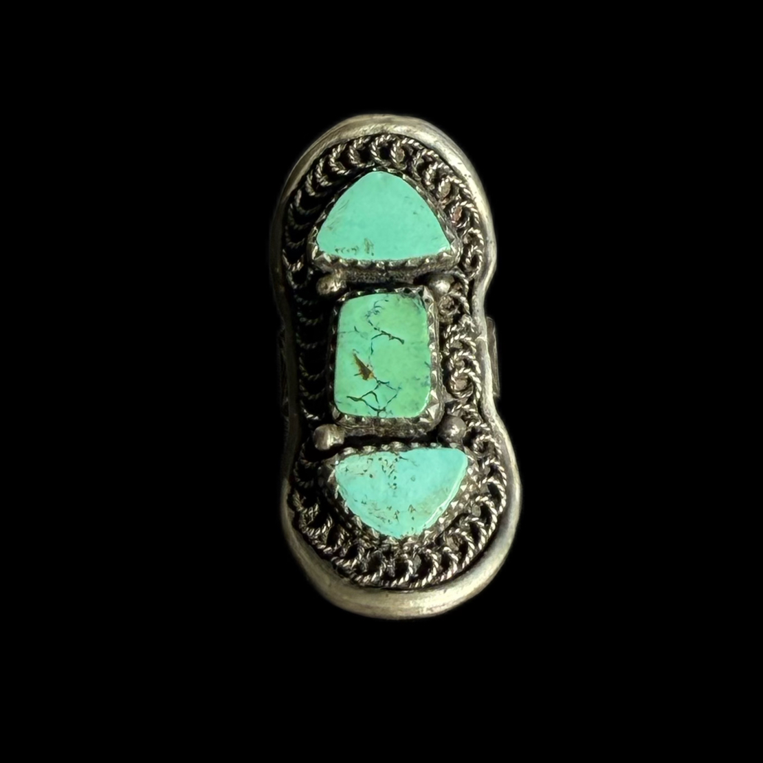 纯手工重工马鞍戒指