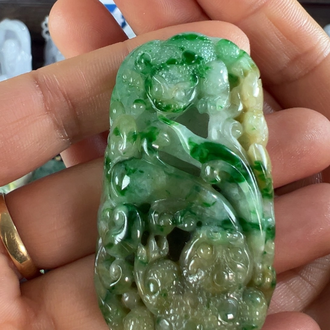 翡翠未镶嵌手镯天然翡翠挂件