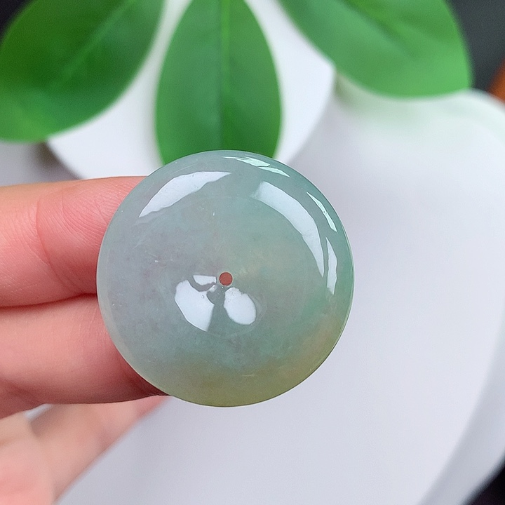 颈饰未镶嵌翡翠平安扣 27.2x5.9mm