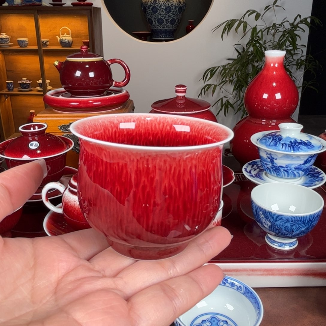 杯闻轩坊原矿郎红 圆满杯