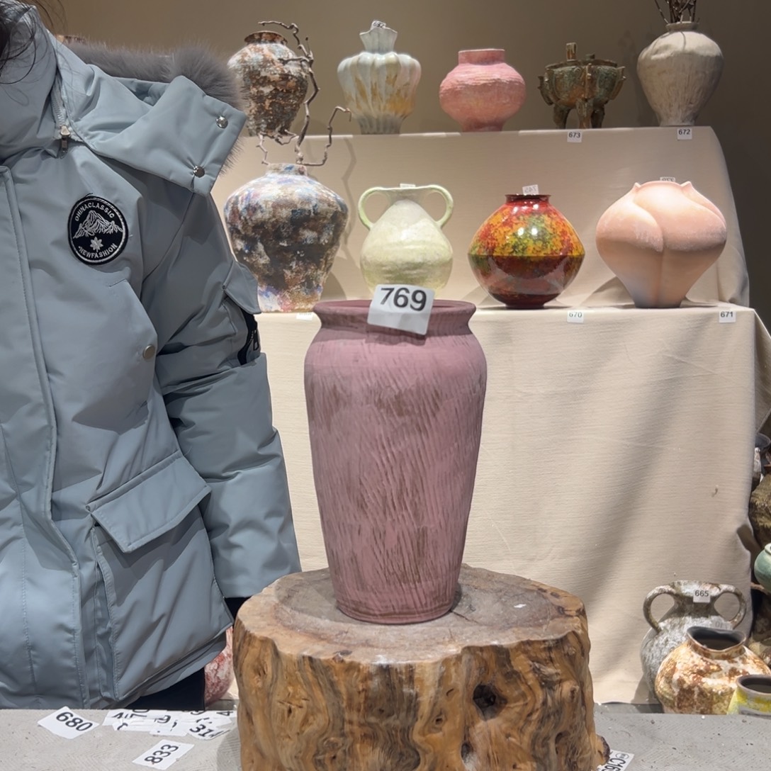 景德镇高温陶瓷花瓶摆件769花瓶摆件