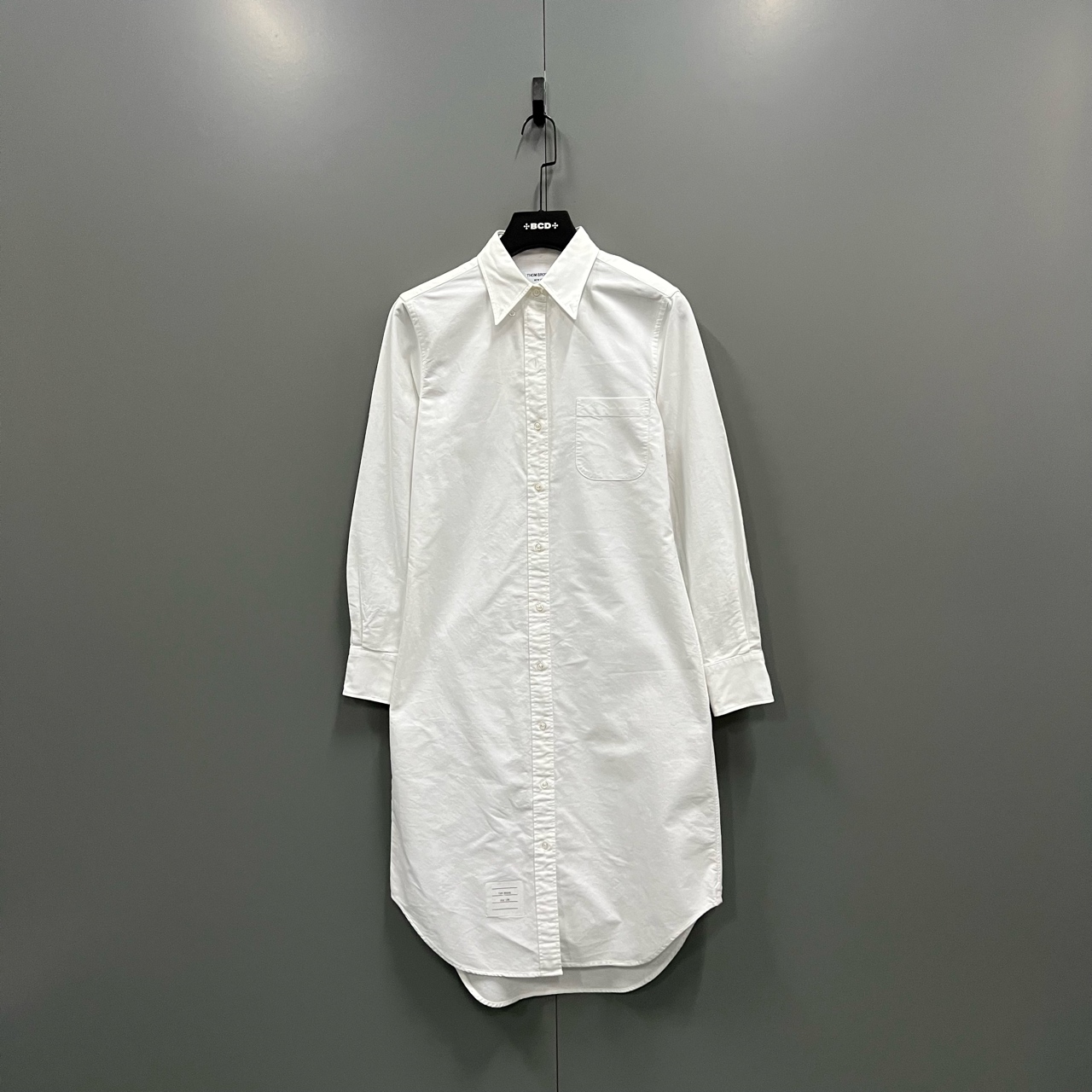 99新 THOMBROWNE (zz2) 白色衬衫连衣裙 42码 jc603631