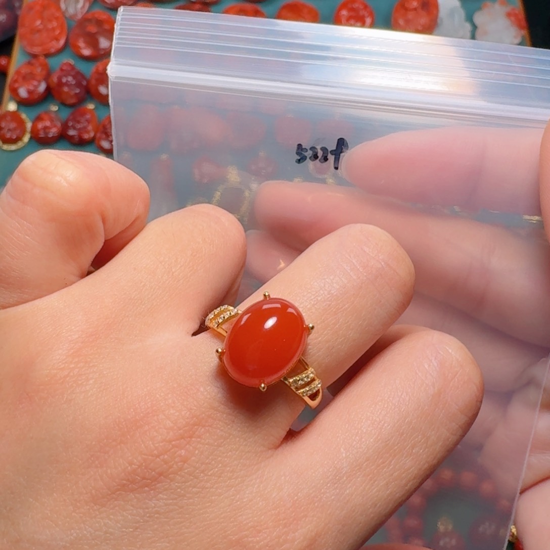 南红玛瑙南红银S925镶嵌