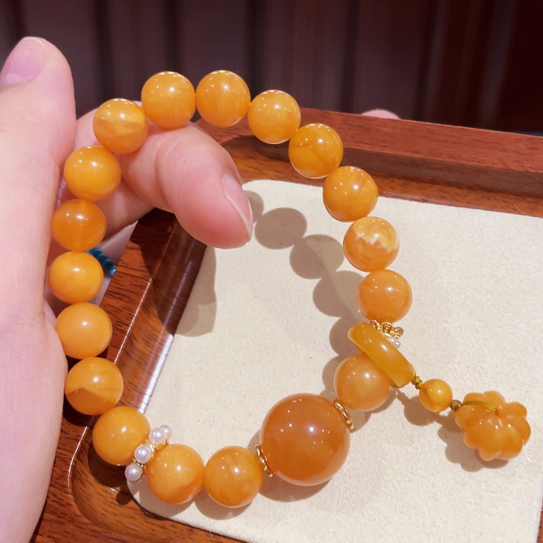 蜜蜡手链未镶嵌手串