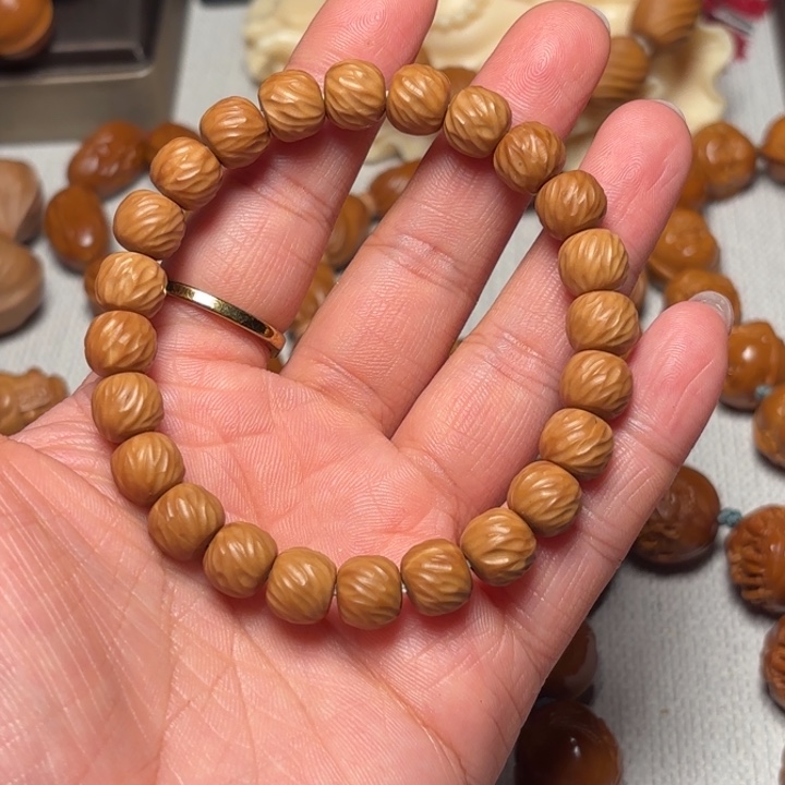 三***九橄榄核手串/手链云锦猴头