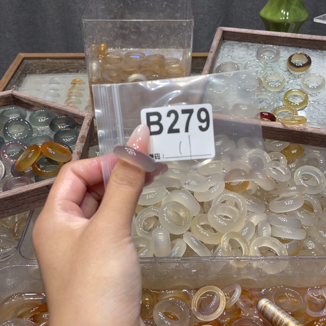 玛瑙/玉髓未镶嵌戒指279