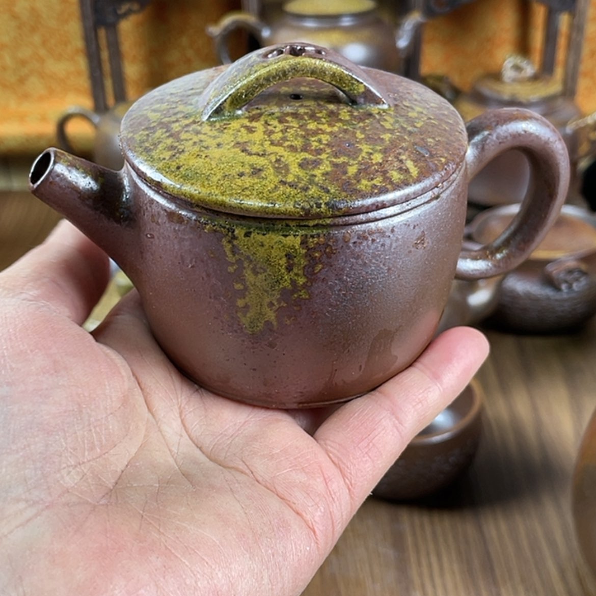 【闪购商品】柴烧茶壶容量170毫升左右微瑕