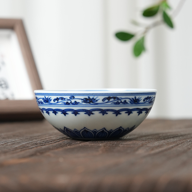 【小乔赏瓷】宝相普洱杯纯手工手绘茶具moshe759